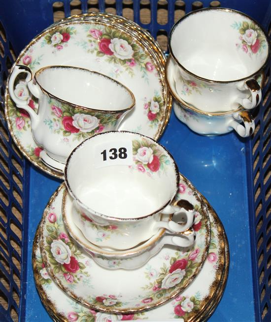 Royal Albert part tea set Celebration